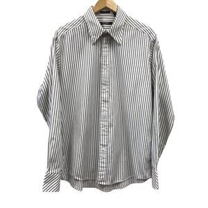 Mondo Di Marco Shirt Mens XL White Black Fitted